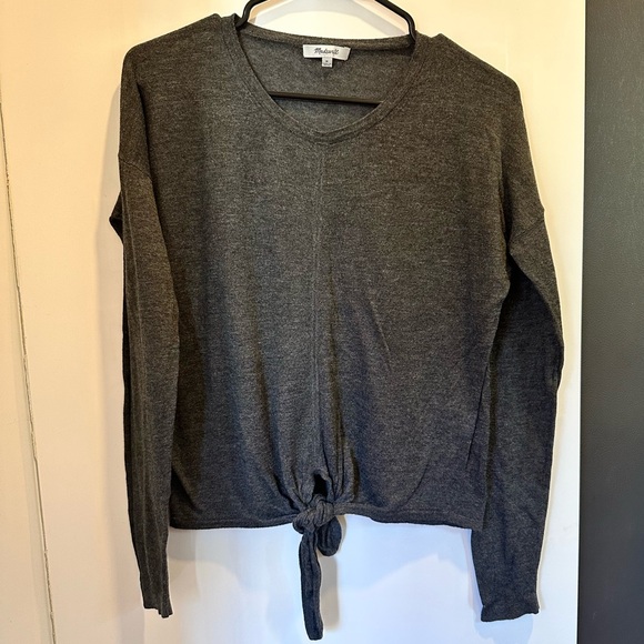 Madewell Modern Tie-Front Sweater - Picture 4 of 7
